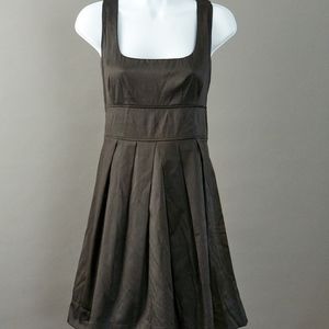 Aqua Shiny black party tank dress